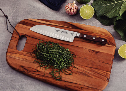 Tramontina Dishwasher-safe Wooden Handle 7" Santoku Knife