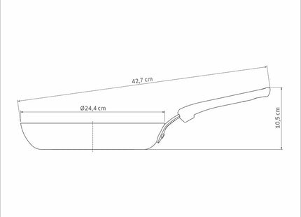 Tramontina Induction Ceramic Non-Stick Frying Pan 24 cm (1.6l)