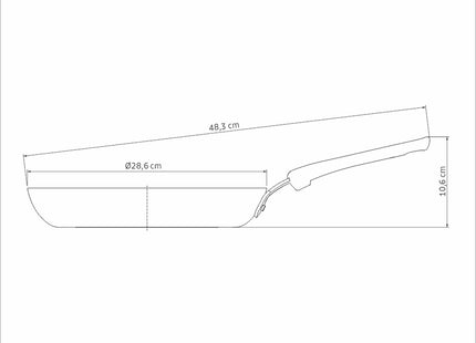 Tramontina Induction Non-Stick Frying Pan 28 cm (2.3l)