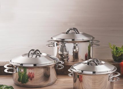 Tramontina 6 Pcs. Stainless Steel Cookware Set