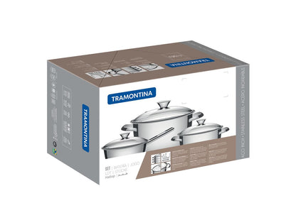 Stainless Steel 3 Pcs. Cookware Set