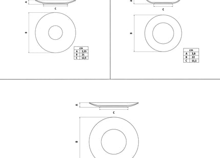 Tramontina Soho 12 Pcs. Fine Porcelain Plate Set