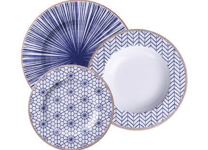 Tramontina Abstratta 12 Pcs. Fine Porcelain Plate Set